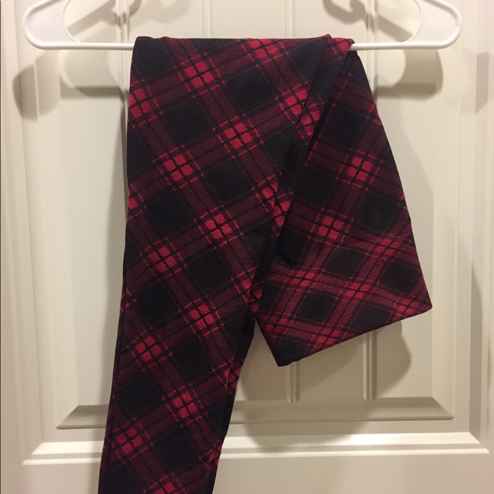 Plaid leggings